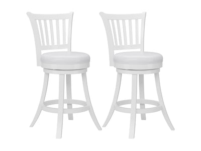 White Bar Stools, Set of 2 Winston Collection product image by CorLiving#color_winston-white
