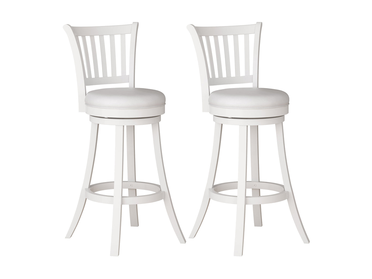 white White Bar Stools Set of 2 Winston Collection product image by CorLiving