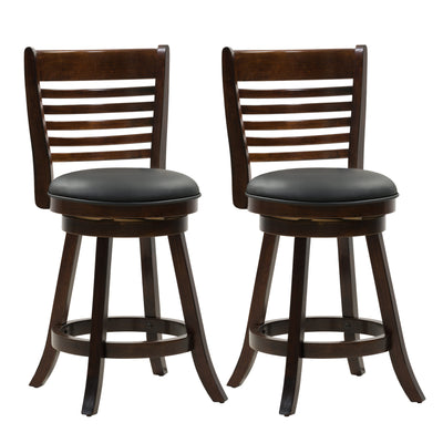 black Counter Height Bar Stools Set of 2 Willa Collection product image by CorLiving#color_black