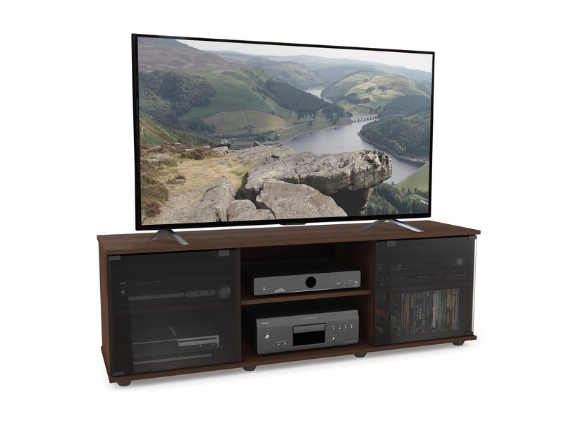 brown Wood TV Stand for TVs up to 75" Fiji Collection product image by CorLiving