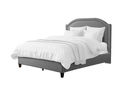 grey Upholstered Queen Bed Florence Collection product image by CorLiving#color_grey