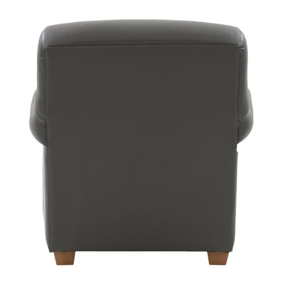 medium grey leather Leather Armchair Zoe Collection product image by CorLiving#color_medium-grey-leather