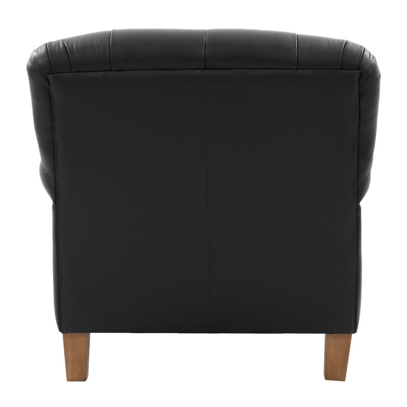 black Leather Armchair Hampton Collection product image by CorLiving