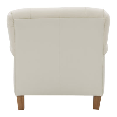 white Leather Armchair Hampton Collection product image by CorLiving#color_white