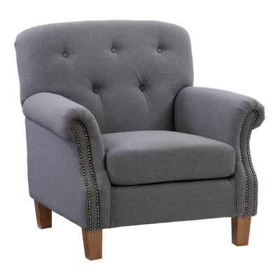 medium grey fabric Grey Armchair Hampton Collection product image by CorLiving#color_medium-grey-fabric
