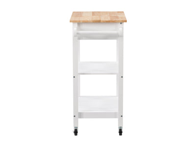 white Kitchen Cart on Wheels Sage Collection product image by CorLiving#color_white