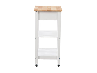 white Kitchen Cart on Wheels Sage Collection product image by CorLiving#color_white