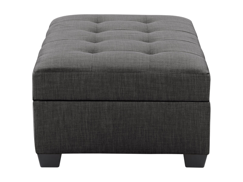 grey Tufted Storage Bench Antonio Collection product image by CorLiving