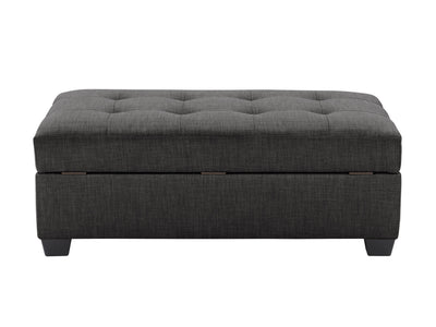 grey Tufted Storage Bench Antonio Collection product image by CorLiving#color_antonio-grey