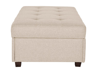 beige Large Storage Ottoman  Collection product image by CorLiving#color_aubin-beige
