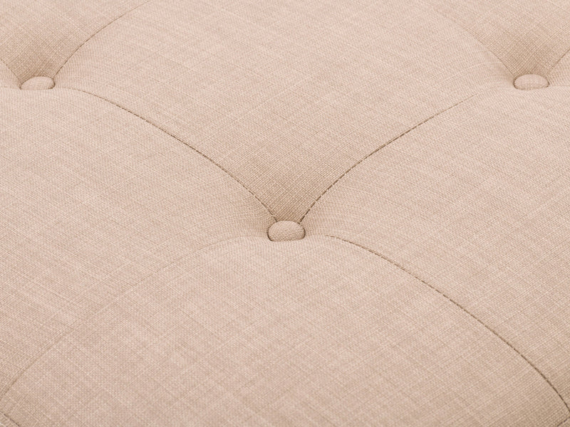 beige Tufted Storage Bench Antonio Collection detail image by CorLiving