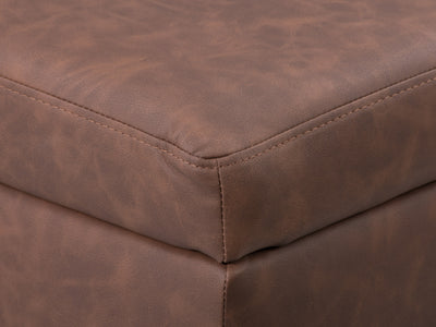 dark brown Mid-Century Modern Ottoman Linden Collection detail image by CorLiving#color_linden-dark-brown