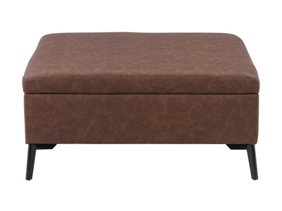 dark brown Mid-Century Modern Ottoman Linden Collection product image by CorLiving#color_linden-dark-brown