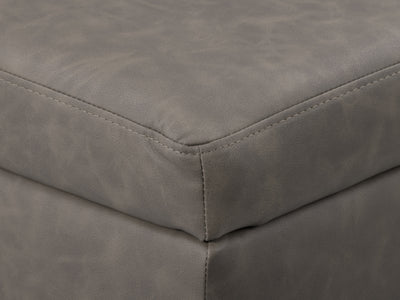 grey Mid-Century Modern Ottoman Linden Collection detail image by CorLiving#color_linden-grey