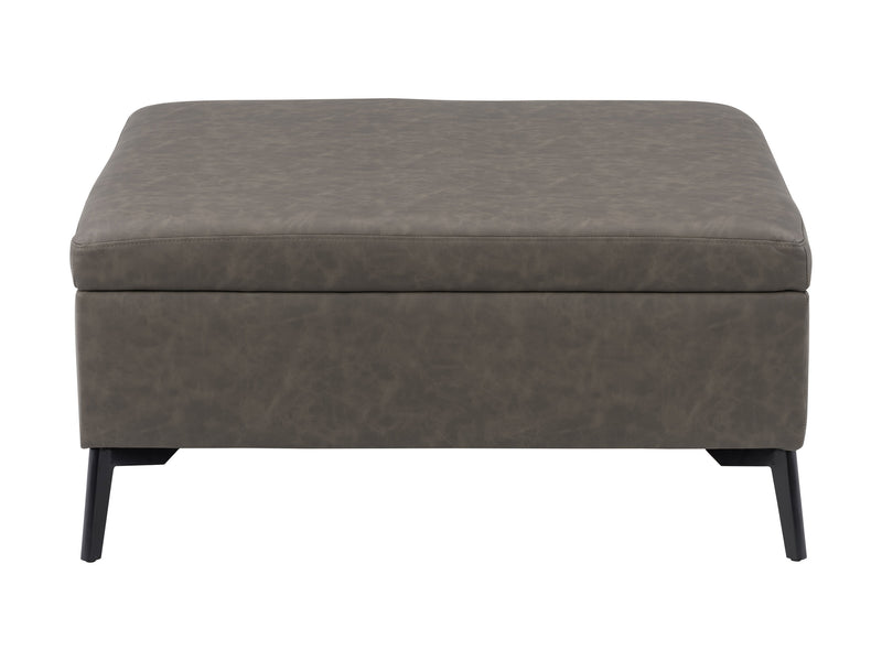 grey Mid-Century Modern Ottoman Linden Collection product image by CorLiving