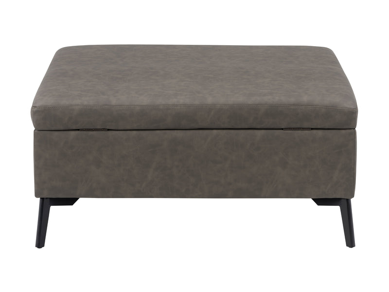 grey Mid-Century Modern Ottoman Linden Collection product image by CorLiving