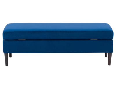 blue Velvet Storage Bench Perry Collection product image by CorLiving#color_perry-blue