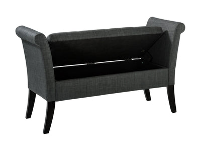 grey Storage Bench with Arms Antonio Collection product image by CorLiving#color_antonio-grey