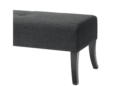 grey Upholstered Bench Antonio Collection detail image by CorLiving#color_antonio-grey
