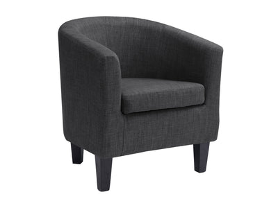 dark grey Barrel Chair Sasha Collection product image by CorLiving#color_sasha-dark-grey