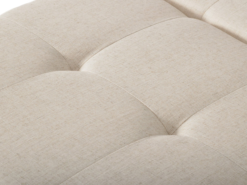 beige Double Storage Ottoman Bench Yves Collection detail image by CorLiving