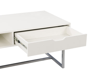 white Modern Rectangular Coffee Table Marley Collection detail image by CorLiving#color_white