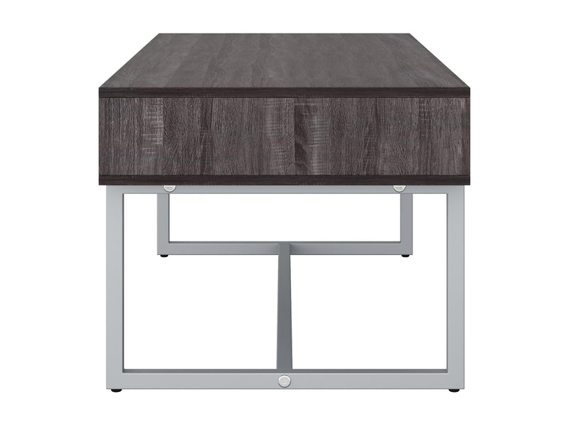 grey Modern Rectangular Coffee Table Marley Collection product image by CorLiving