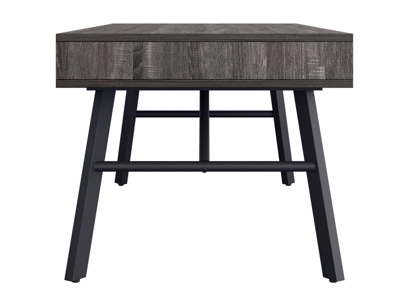 grey Rustic Wood Coffee Table Auston Collection product image by CorLiving