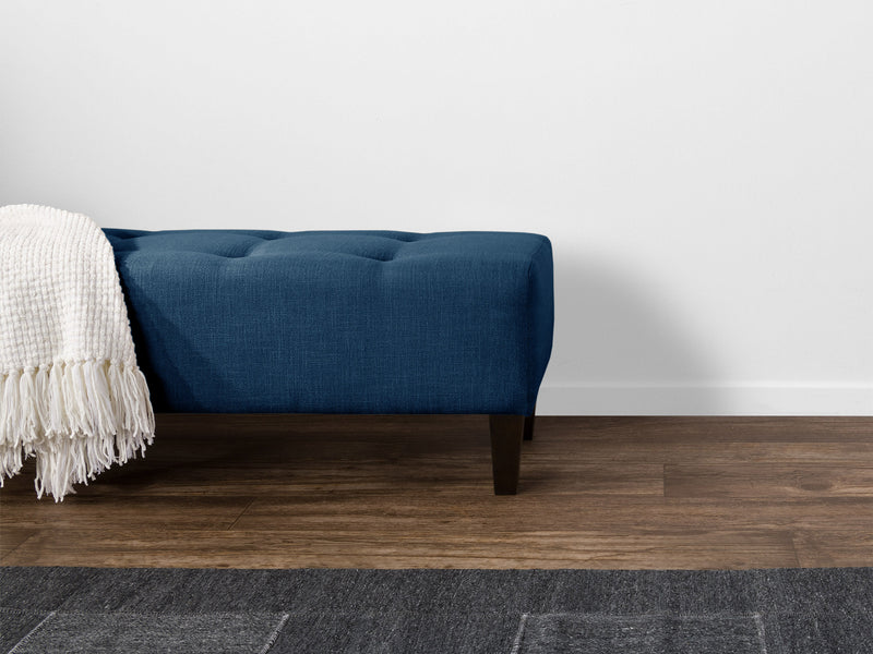 navy blue Accent Bench Raya Collection lifestyle scene by CorLiving