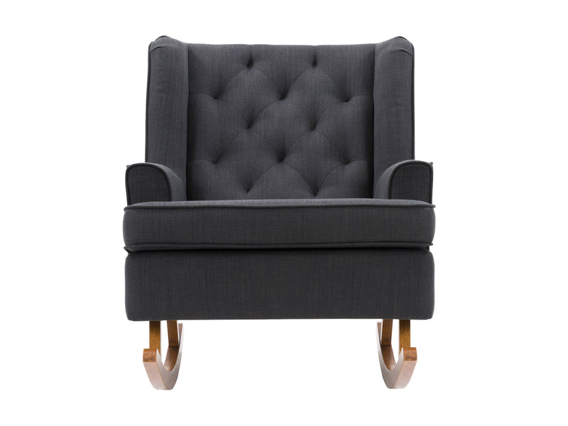 dark grey Modern Rocking Chair Freya Collection product image by CorLiving