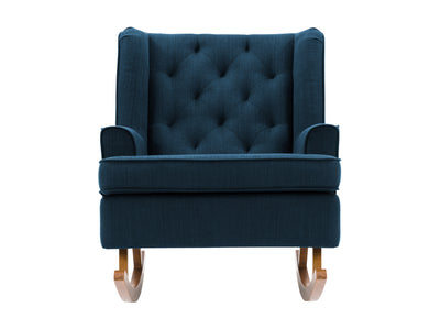 navy blue Modern Rocking Chair Freya Collection product image by CorLiving#color_freya-navy-blue