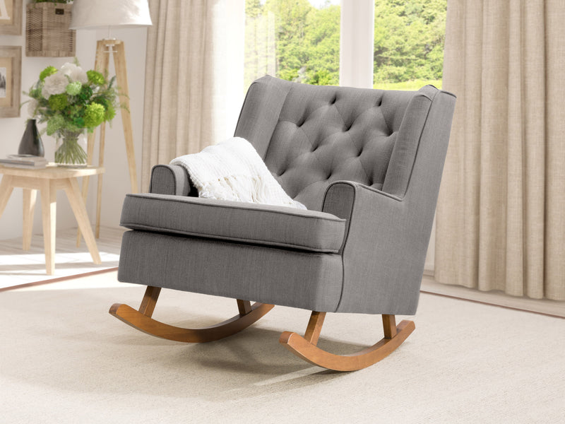 light grey Modern Rocking Chair Freya Collection lifestyle scene by CorLiving