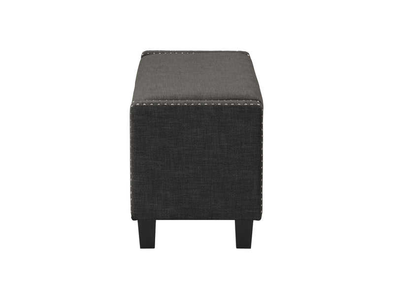 dark grey End of Bed Storage Bench Luna Collection product image by CorLiving