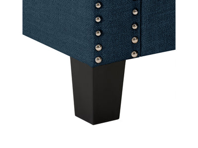 navy blue End of Bed Storage Bench Luna Collection detail image by CorLiving#color_luna-navy-blue