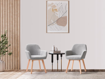 light grey Dining Chairs, Set of 2 Aaliyah Collection lifestyle scene by CorLiving#color_light-grey
