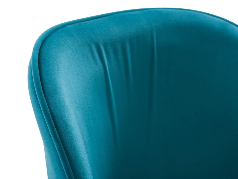 teal Velvet Side Chair Ayla Collection detail image by CorLiving