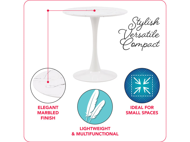 teal 4 Piece Bistro Dining Set Ivo Collection infographic by CorLiving