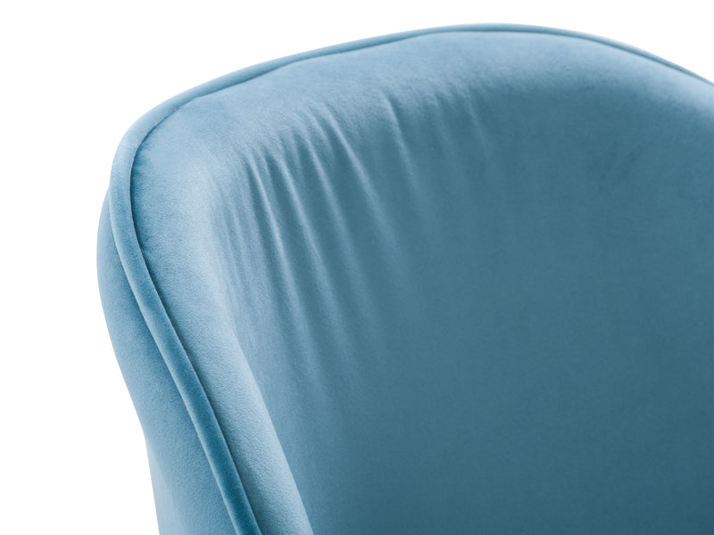 blue Velvet Side Chair Ayla Collection detail image by CorLiving