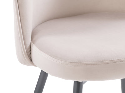 greige Velvet Side Chair Ayla Collection detail image by CorLiving#color_greige