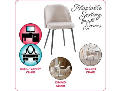 greige 4 Piece Bistro Dining Set Ivo Collection infographic by CorLiving#color_ivo-greige