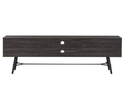 distressed carbon grey black duotone Mid Century Modern TV Stand for TVs up to 85" Aurora Collection product image by CorLiving#color_distressed-carbon-grey-black-duotone