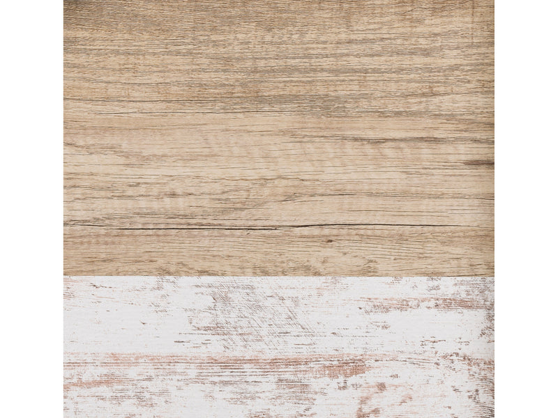 distressed warm beige white duotone Mid Century Modern TV Stand for TVs up to 85" Aurora Collection detail image by CorLiving