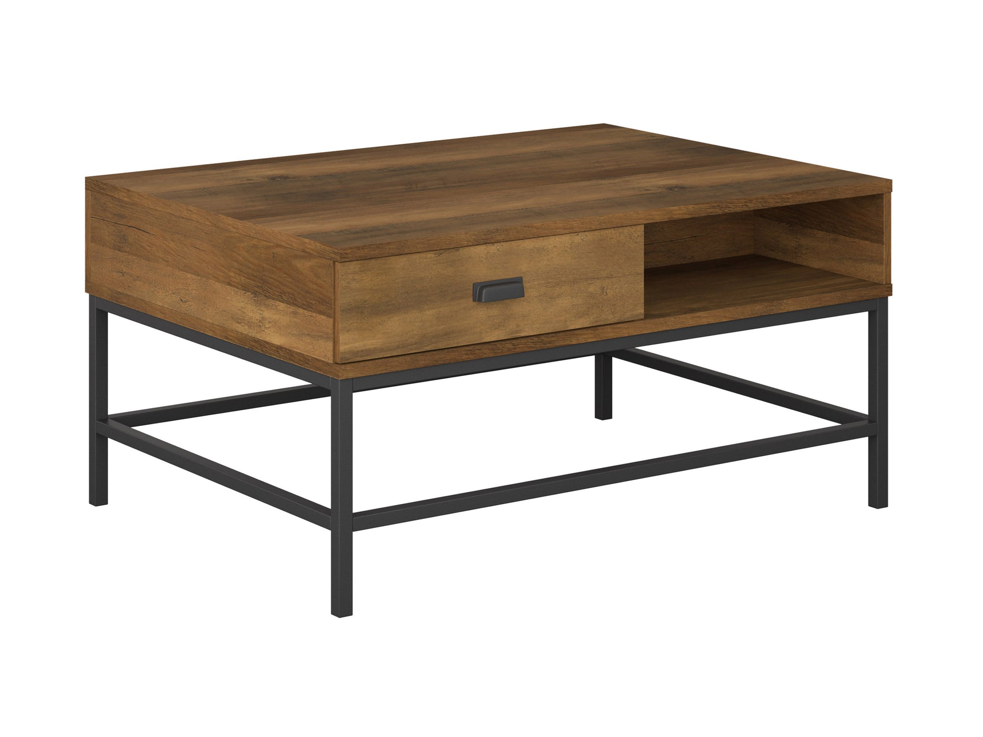 Rustic farmhouse lift top coffee table with a weathered gray finish, featuring a sturdy wooden build, metal accents, and a spacious hidden storage compartment, perfect for living room organization and decor.