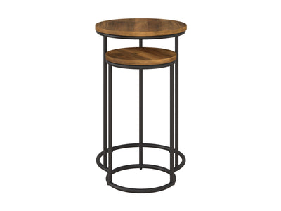 brown Nesting Side Table Fort Worth Collection product image by CorLiving#color_fort-worth-brown-wood