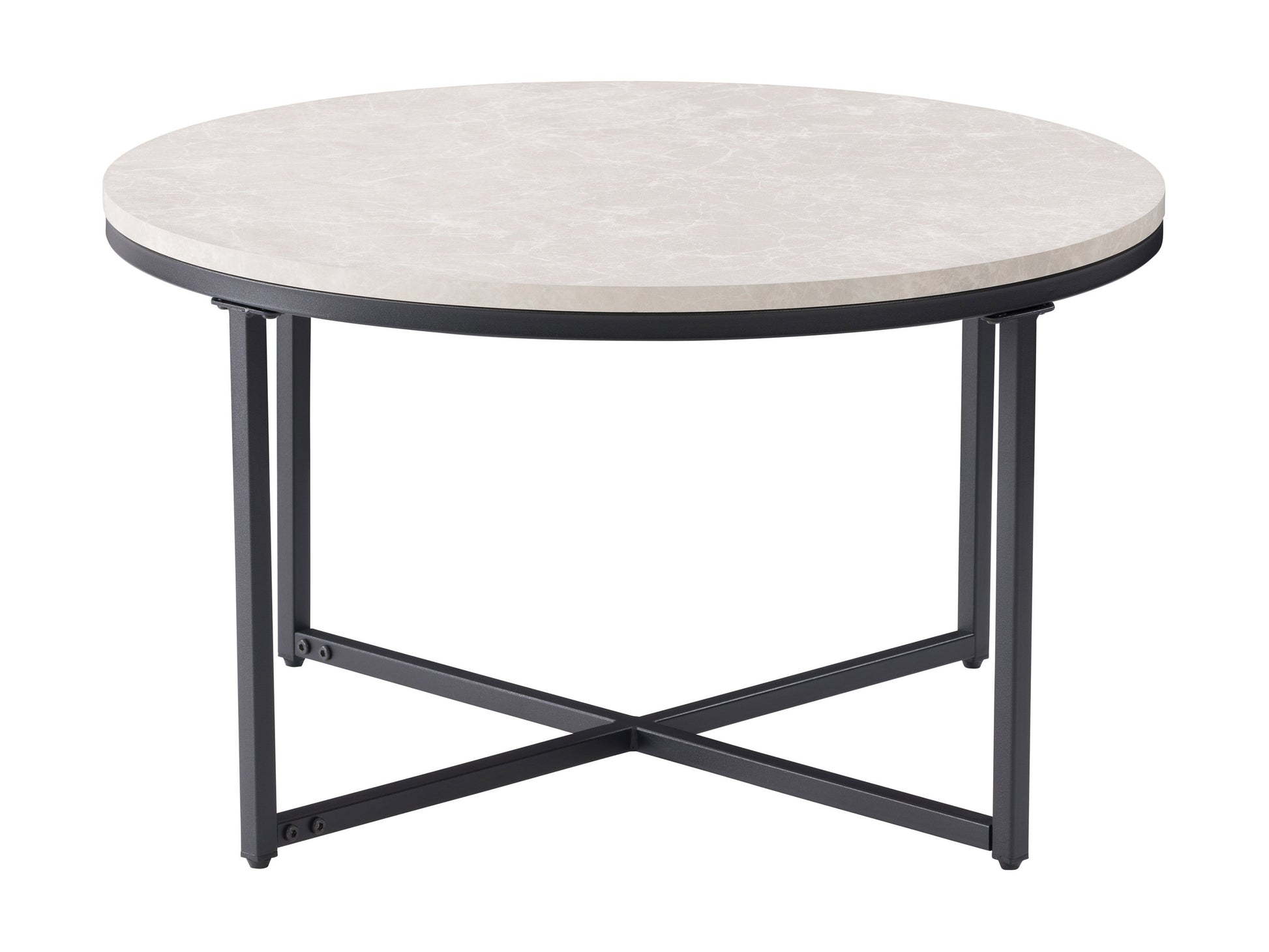 Round wood coffee table with natural finish, smooth surface, and sturdy metal legs. Perfect for modern living rooms, minimalist design, and rustic decor.
