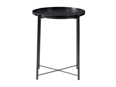 Black Metal Side Table Alana Collection product image by CorLiving#color_black