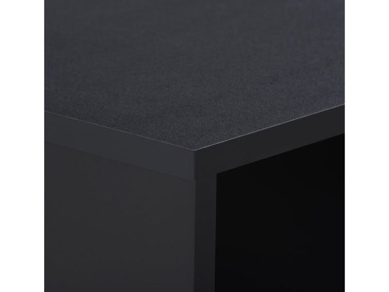 black Mid Century Desk Acerra Collection detail image by CorLiving