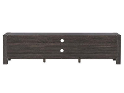 distressed carbon grey black duotone Modern TV Stand with Doors for TVs up to 95" Joliet Collection product image by CorLiving#color_distressed-carbon-grey-black-duotone