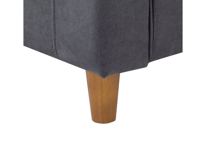 dark grey Modern Accent Chair Caroline Collection detail image by CorLiving