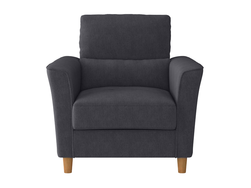 dark grey Modern Accent Chair Caroline Collection product image by CorLiving